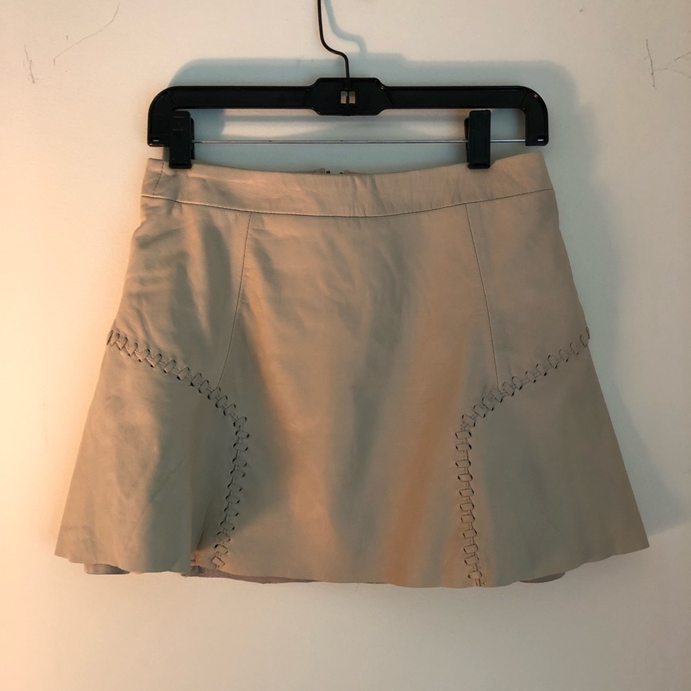 Zara leather miniskirt